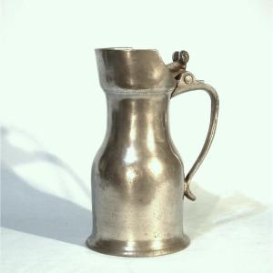 Pewter Wine Pitcher - Etampes, 18th Century
