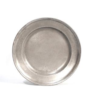 Pewter Plate - Saxony, 18th Century