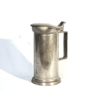 Volumetric Measure In Pewter - Caen, 19th Century