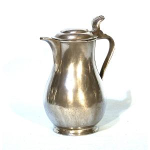 Pewter Wine Pitcher - Brussels, 19th Century