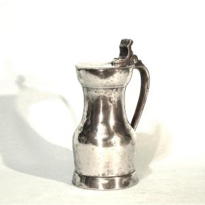 Pewter Wine Pitcher - Etampes, 18th Century
