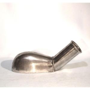 Medicine-comfort - Pewter Urinal - Paris, 19th Century