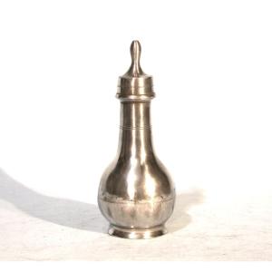 Pewter Baby Bottle - Paris, 19th Century.