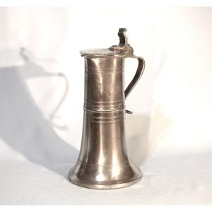 Pewter Wine Pitcher - Strasbourg, 18th Century