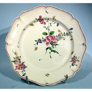 Large Earthenware Platter - Seals (?), 18th Century