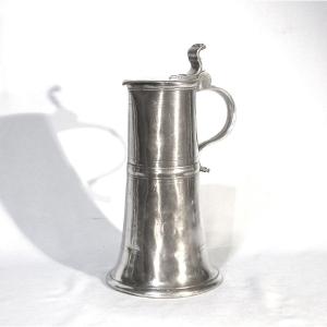Pewter Wine Jug - Barr (alsace), Circa 1800
