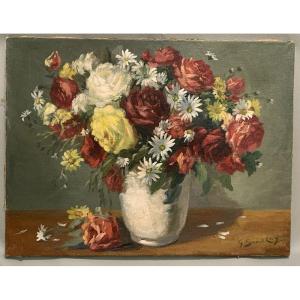 Flowers, Signed: G. Saint Lay, Circa 1900, French School
