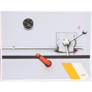 Lithograph Peter Klasen, Signed In Pencil By The Artist And N°35/90