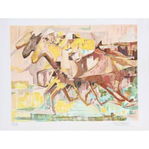 Lithograph Hervé Massond, Signed In Pencil By The Artist And Ea 