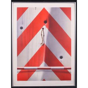 Lithograph Peter Klasen, Signed In Pencil By The Artist Et 11/90 