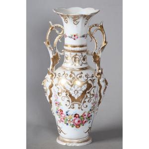 Large Empire Period Porcelain Vase, 43 Cm