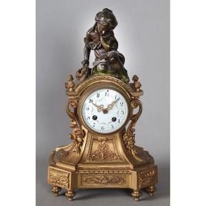 19th Century Bronze Clock