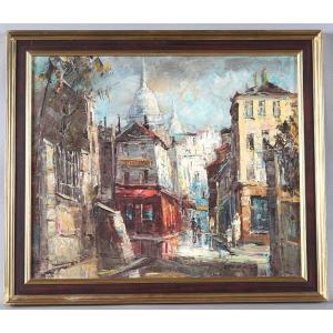 Paris, Montmartre, Signed And Dated 1976