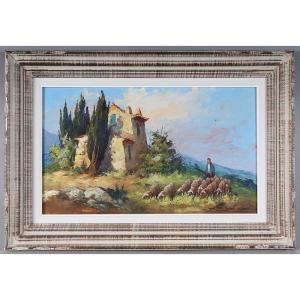 Fortuné Car 1905/1970, 70 Cm, Provence, French Riviera, Southern France