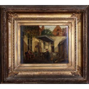 Eugène Verboeckhoven 1798/1881 And Peter Frans Noter 1779/1842, Dutch School, Early 19th Century