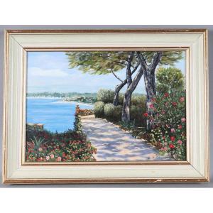 The French Riviera, Provence, Signed Jean Drouillet, French School