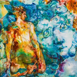 Lesya Ortynska, 110x110 Cm, Correlation Of Substances