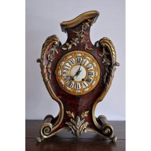 Cartel - Clock - Louis XV - Signed Gilles Laine Paris.   