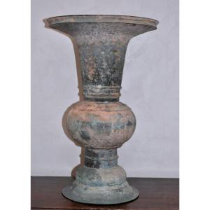 Asian Sculpture - Vase Type "gu".   Promo Jusqu'au 30 Avril 2026