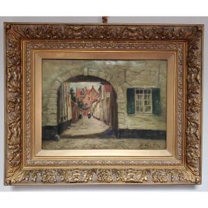 Painting - Signed Painting - J. Vanderlinden. 