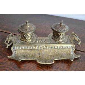 Office Necessary - Inkwell - Circa 1800. Promo Jusqu'au 30 Avril 2026