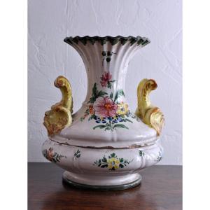Italian Earthenware Centerpiece - Imola - 19th Century