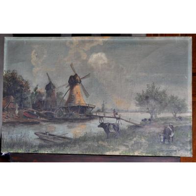 Table - Painting - Oil On Canvas Signed Depooter Frans 1898-1987