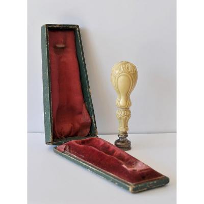 Seal In Os And Silver - Monogram - Late 19th