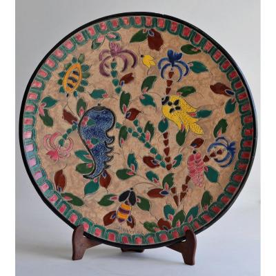 Dish - Cup - Glazed Ceramic - Massier Jérôme - XXth