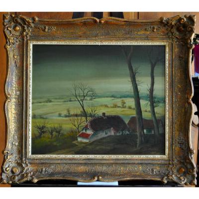 Table - Oil On Canvas - Signed And Dated - Gies Cosyns