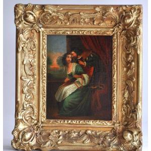 Painting - Oil On Panel - Romantic School - XIXth