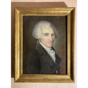 Portrait Of A Man In The Order Of Saint Louis, France, Directory Period.