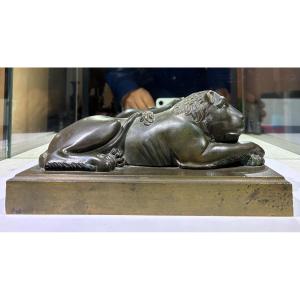 Bronze Foot Plaque Representing A Lion, Restoration Period.