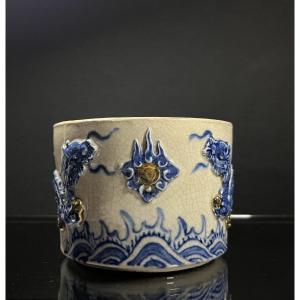 Bat Trang Workshop, Ceramic Perfume Burner, Vietnamese Work Circa 1900