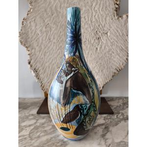Large Swedish Ceramic 52 Cm Carl-harry Stålhane 