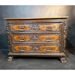 Renaissance Bambocci Chest Of Drawers Italy Genoa 17th Century