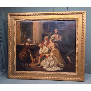 18th Century Painting, Oil On Canvas, Candlemas 