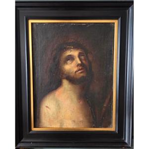 Oil On Canvas Dated 1788 Christ With Reed Ecce Homo