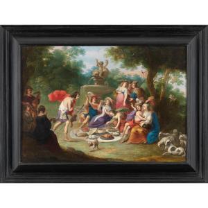 Agapes On The Grass – 17th Century Antwerp School