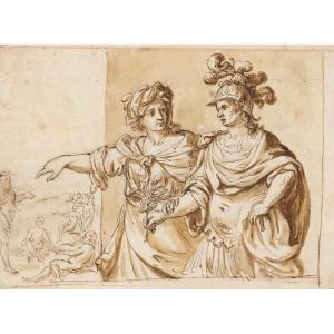 Allegory Of Peace Invited By Lust – Italian School Of The 17th Century