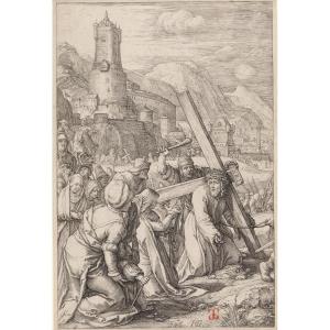 The Carrying Of The Cross – Hendrick Goltzius (1558 – 1617)