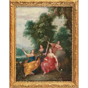 Allegory Of The Four Elements. Antwerp School, Early XVIIᵉ Century