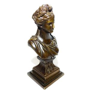 Bust Of Marianne In Bronze 19th