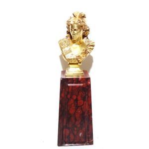 Bust Of Marianne In Bronze 19th