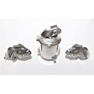 Salt Pepper And Mustard Silver By Lubin Paris
