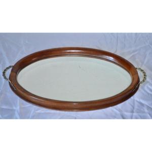 Art Nouveau Mahogany Serving Tray