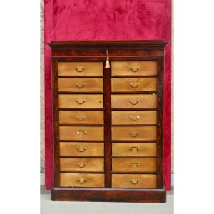 Cartonnier Mahogany Restoration Period