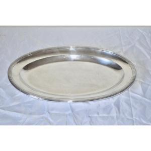 Oval Dish In Sterling Silver Early 19th Century