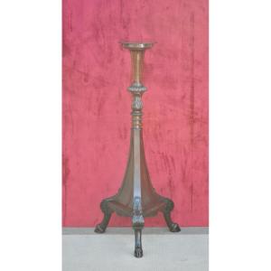 19th Century Mahogany Tripod Bolster