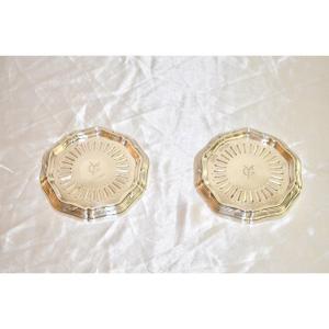 Pair Of Carafe Coasters In Sterling Silver From Boucheron